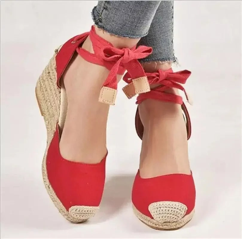 Sandalen mit Schnürsenkeln für Frauen EB