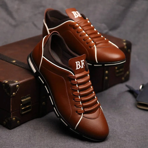 Männer Mode solide Lederschuhe EB