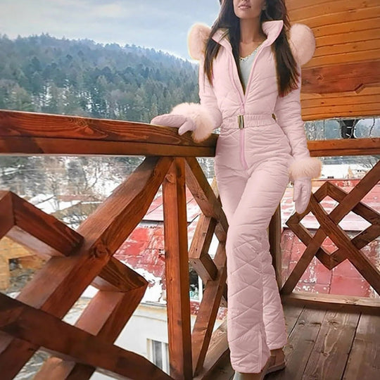 EB | Stilvoller Winter Casual Snowboard Skianzug mit Reißverschluss für Frauen