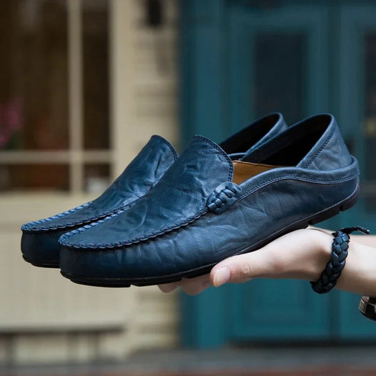 Herren-Loafer aus echtem Leder EB