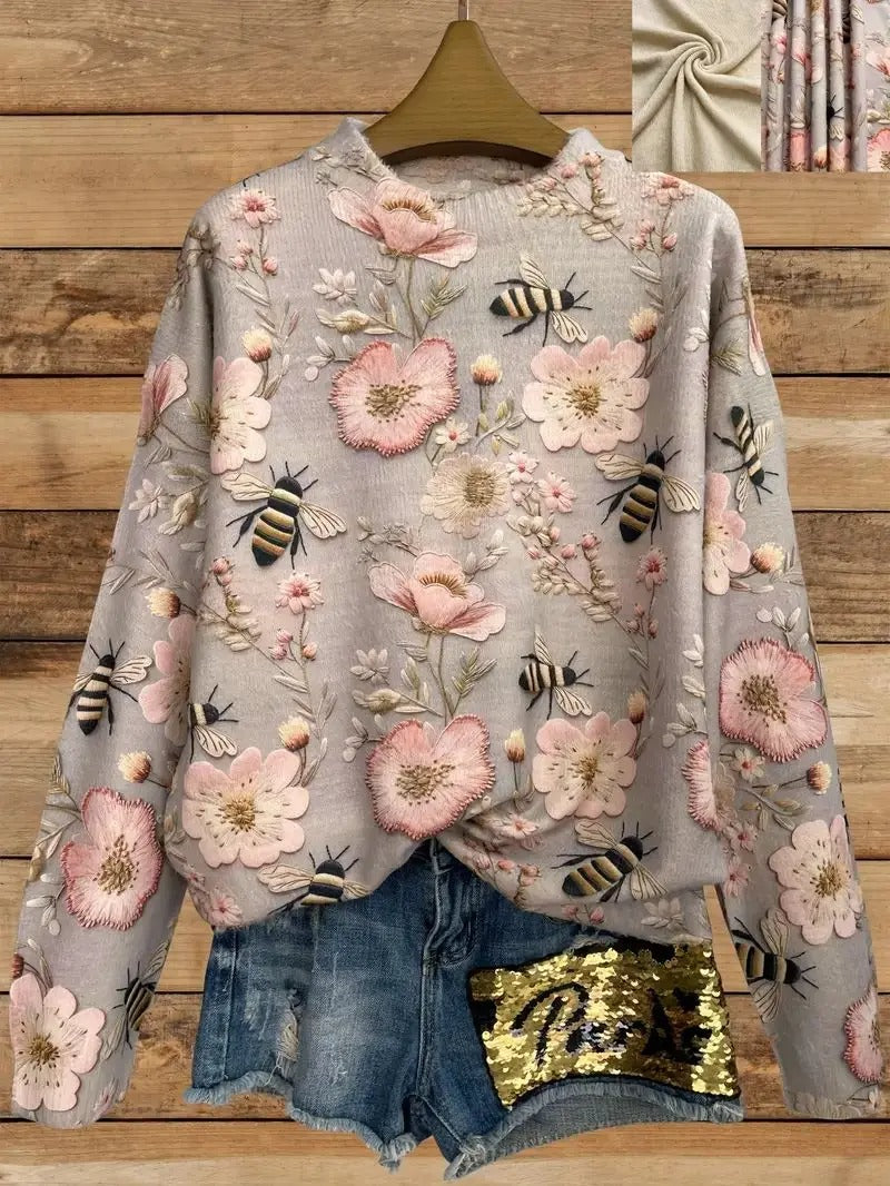 EB | Bedruckter Pullover für Damen