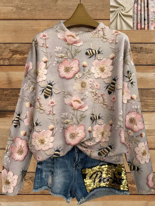 EB | Bedruckter Pullover für Damen