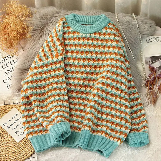 EB | Lockere O Ausschnitt Pullover