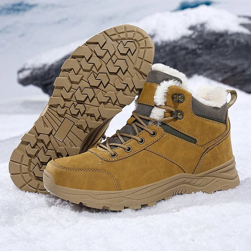 Wasserdichte Winterstiefel aus Leder EB