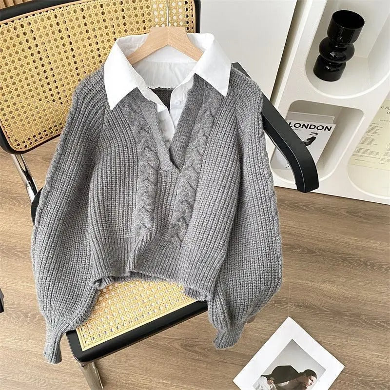 EB | Strickpullover Im Retro Modestil