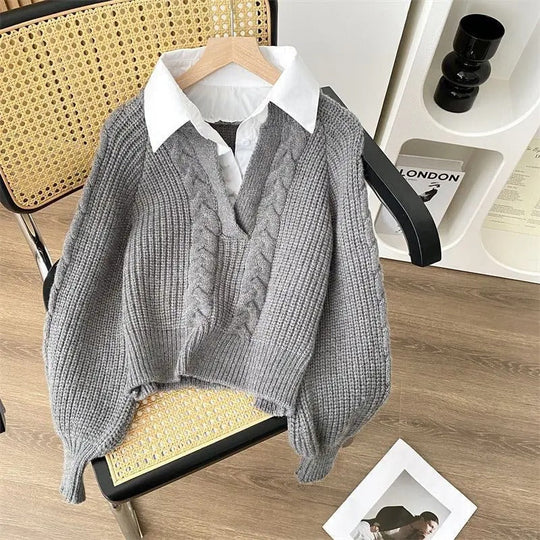 EB | Strickpullover Im Retro Modestil