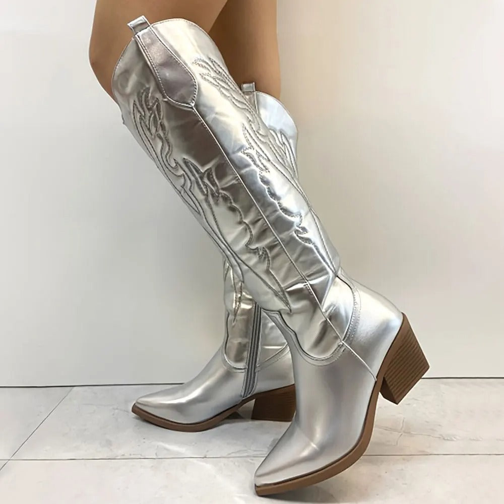 EB | Robuste Cowboystiefel Bis Zum Knie