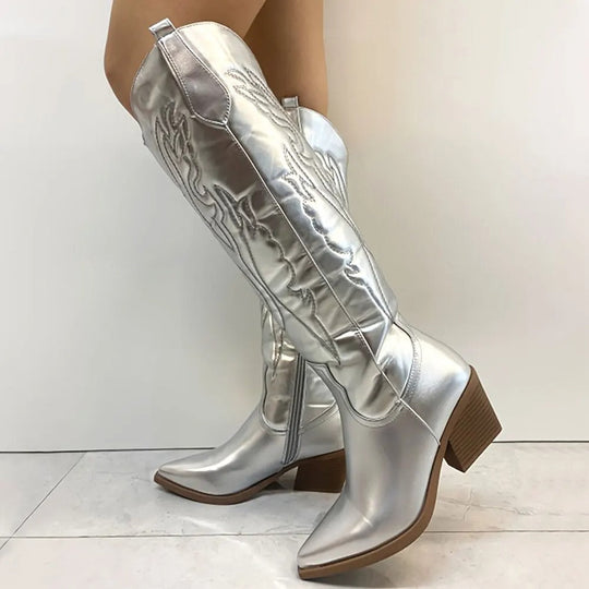 EB | Robuste Cowboystiefel Bis Zum Knie