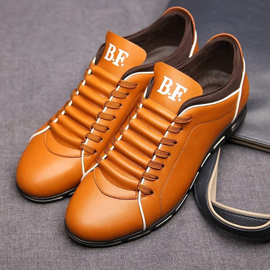 Männer Mode solide Lederschuhe EB