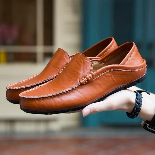 Herren-Loafer aus echtem Leder EB