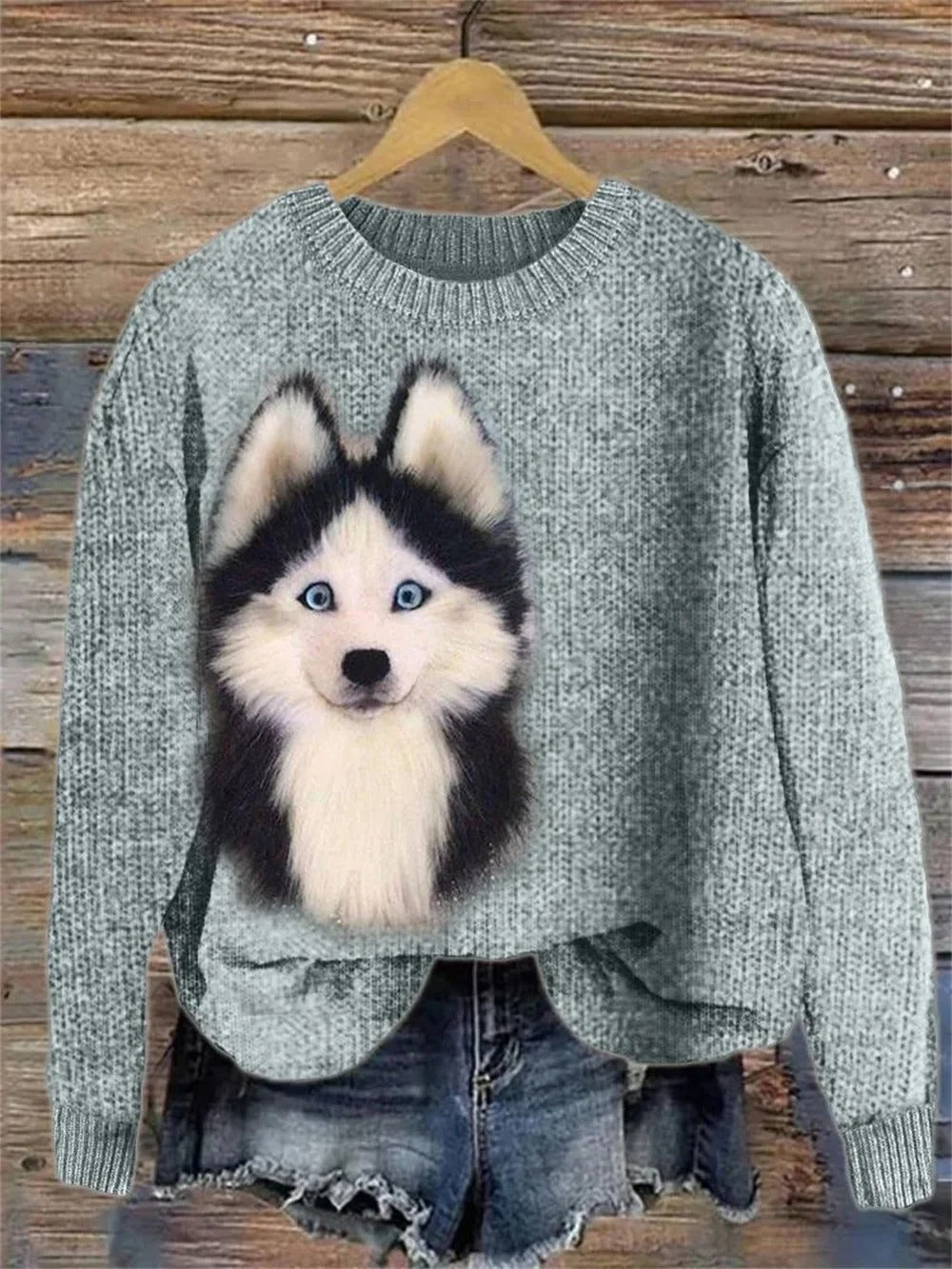 EB | Bedruckter Pullover für Frauen