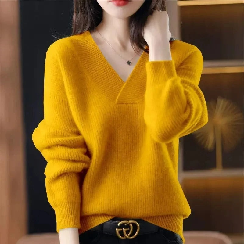 EB | Pullover mit V-Ausschnitt für Damen