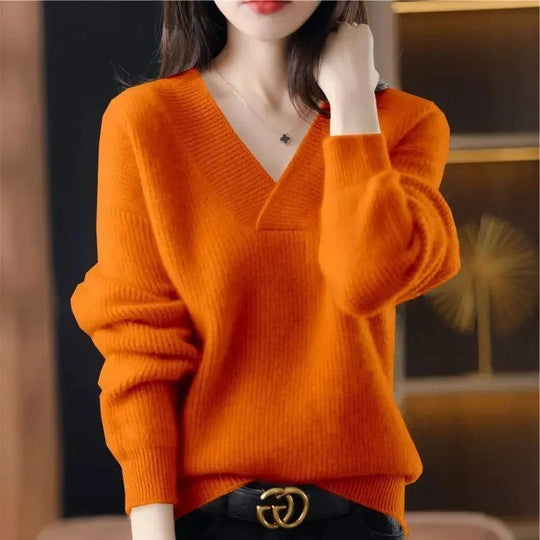 EB | Pullover mit V-Ausschnitt für Damen