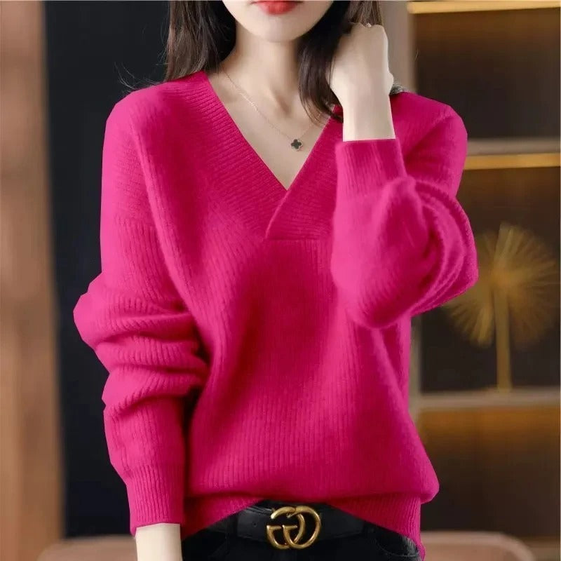 EB | Pullover mit V-Ausschnitt für Damen