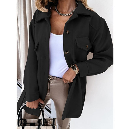 EB | Stylische Woll-Look Jacke für Frauen