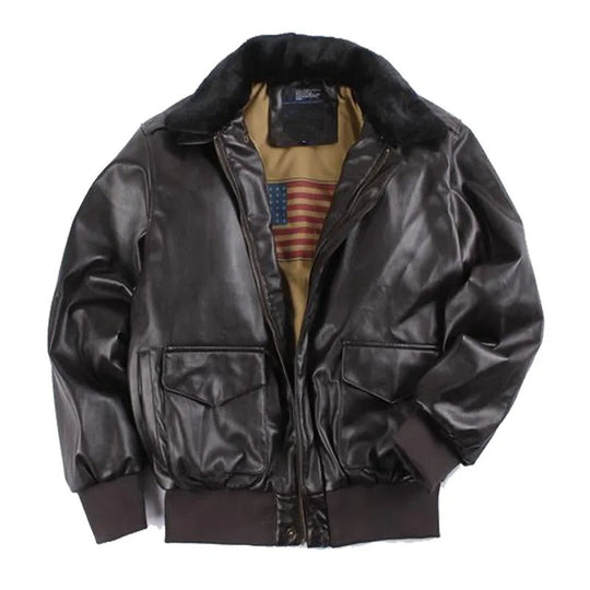 Herren Vegan Leder Winterjacke mit Warm & Stylisch | EB