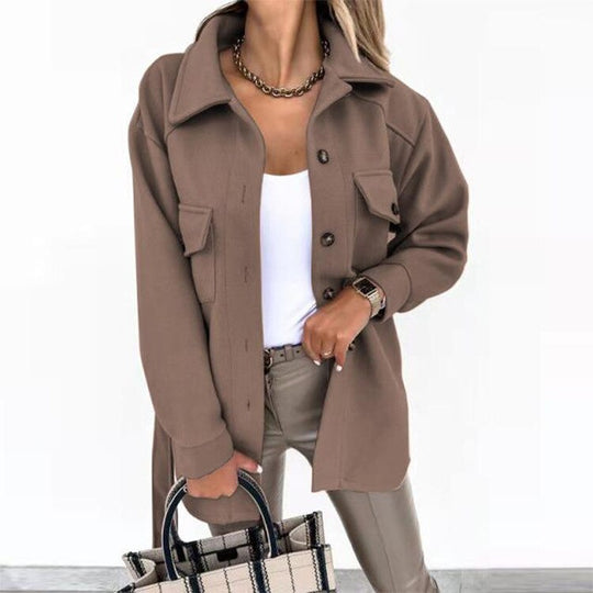 EB | Stylische Woll-Look Jacke für Frauen