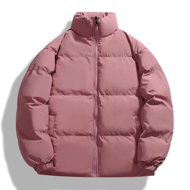 EB | Puffer-Jacke Übergroße Passform Gepolstert Gesteppt Hoher Kragen Lässiger Look