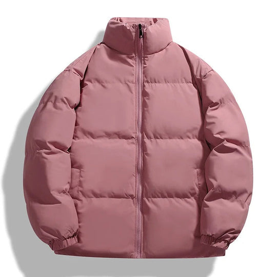 EB | Puffer-Jacke Übergroße Passform Gepolstert Gesteppt Hoher Kragen Lässiger Look