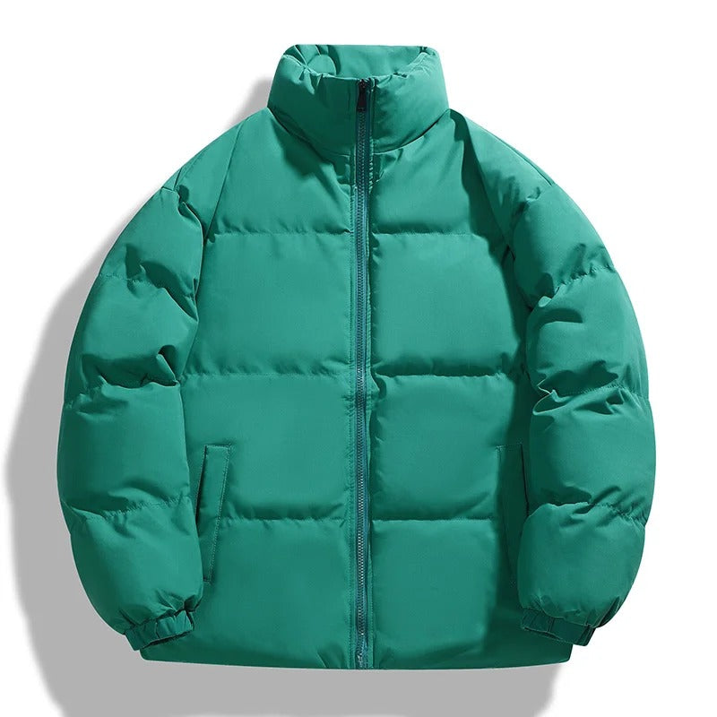EB | Puffer-Jacke Übergroße Passform Gepolstert Gesteppt Hoher Kragen Lässiger Look