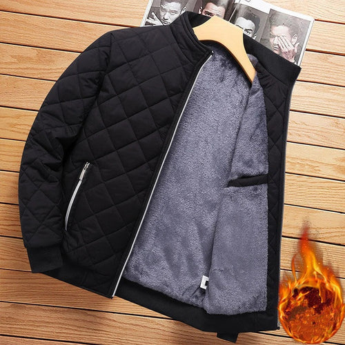 EB - Diamant-Muster Bomberjacke Herren