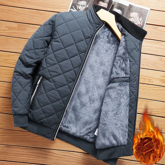 EB - Diamant-Muster Bomberjacke Herren