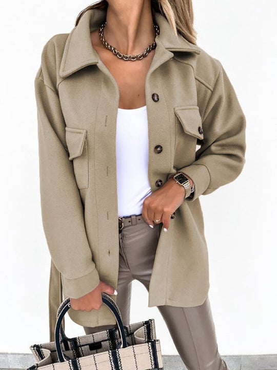 EB | Stylische Woll-Look Jacke für Frauen