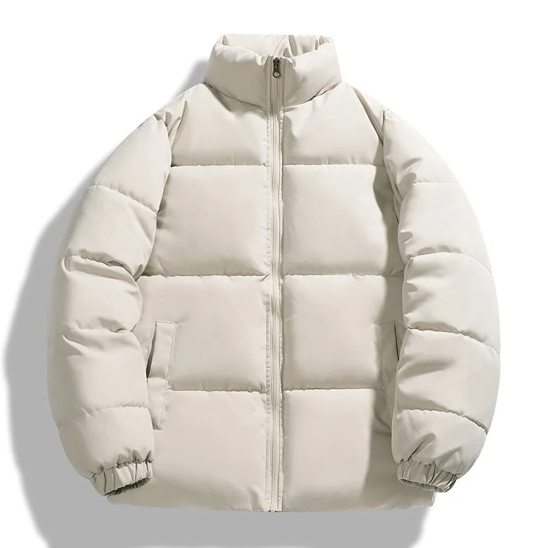 EB | Puffer-Jacke Übergroße Passform Gepolstert Gesteppt Hoher Kragen Lässiger Look