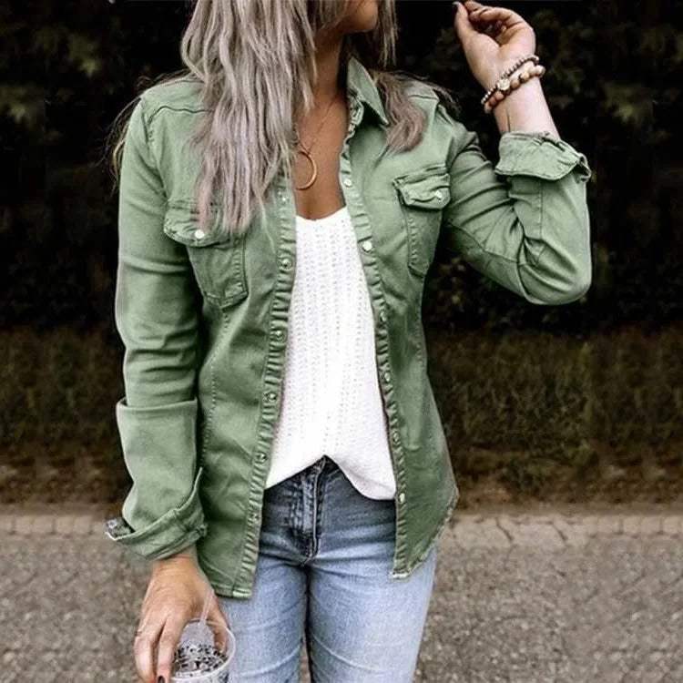 EB | Lässiges Damen Overshirt aus Weichem Stoff