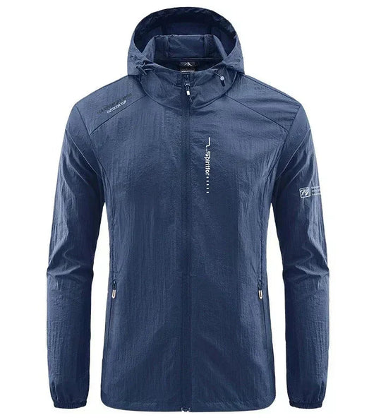 EB | Herren Windbreaker Jacke - Voller Reißverschluss und Kapuze