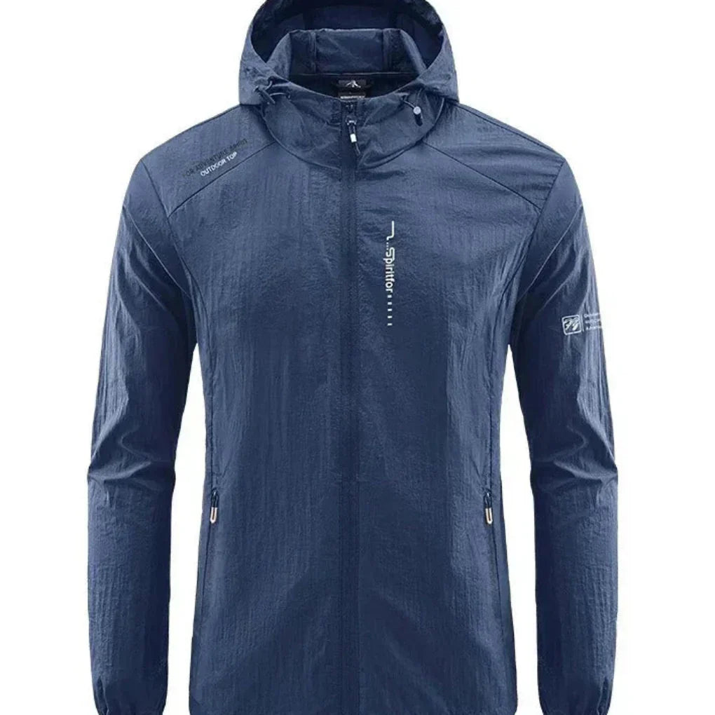 EB | Ultraleichte, Wind- und Sonnensichere Sommerjacke mit Kapuze für Herren