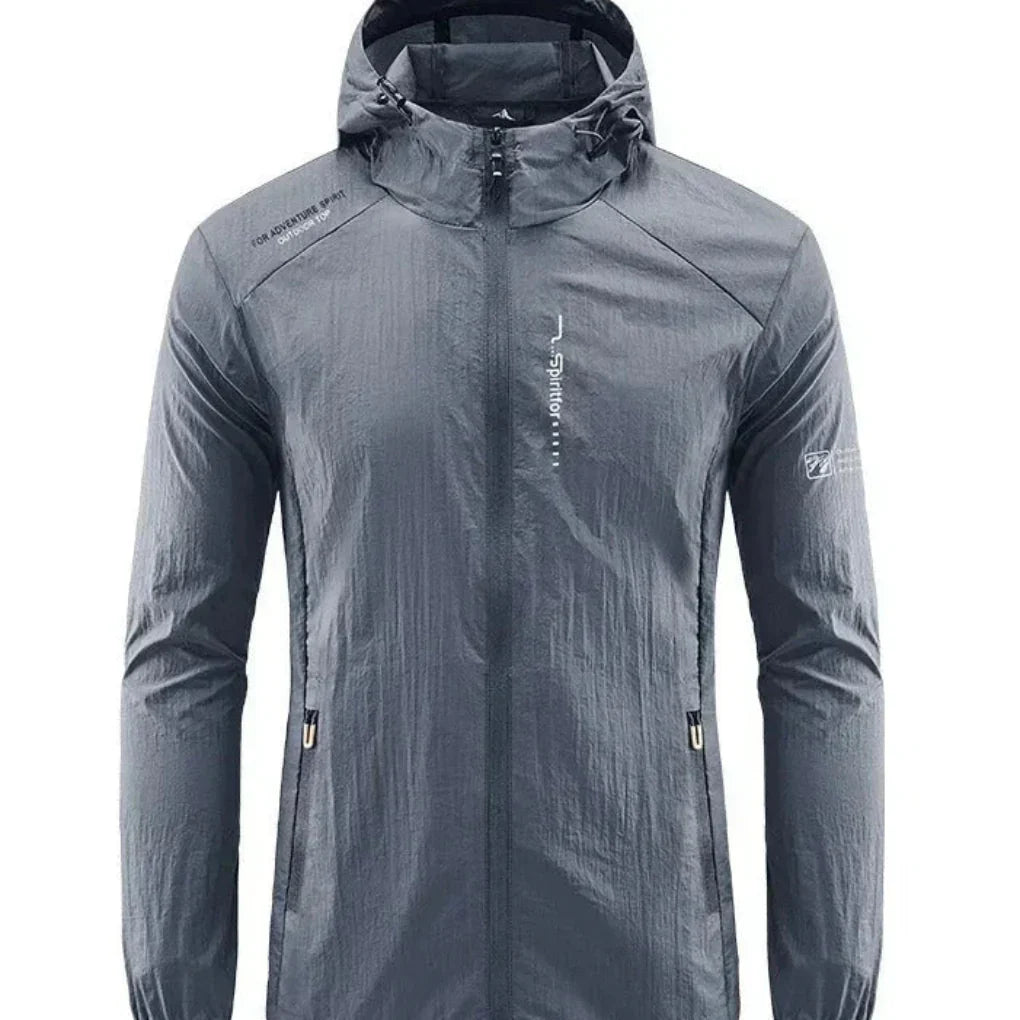 EB | Ultraleichte, Wind- und Sonnensichere Sommerjacke mit Kapuze für Herren