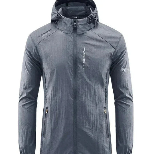 EB | Ultraleichte, Wind- und Sonnensichere Sommerjacke mit Kapuze für Herren