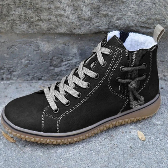 Damen Schuhe Bequem Imitationsleder Mit Warmfutter EB