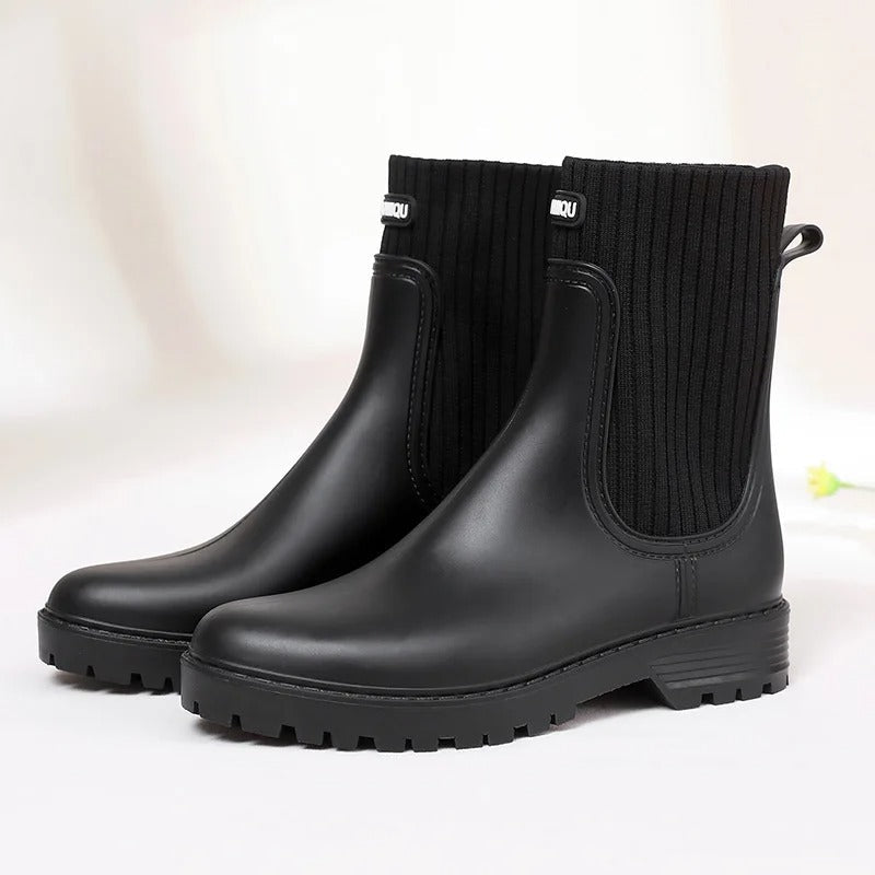 EB | Stiefeletten Strickbund