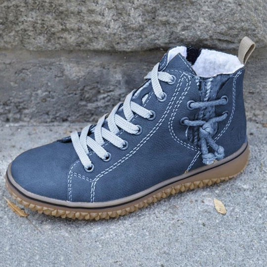 Damen Schuhe Bequem Imitationsleder Mit Warmfutter EB