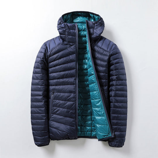 EB | Leichte Daunenjacke mit Kontrastfutter Polyester Warm und Praktisch