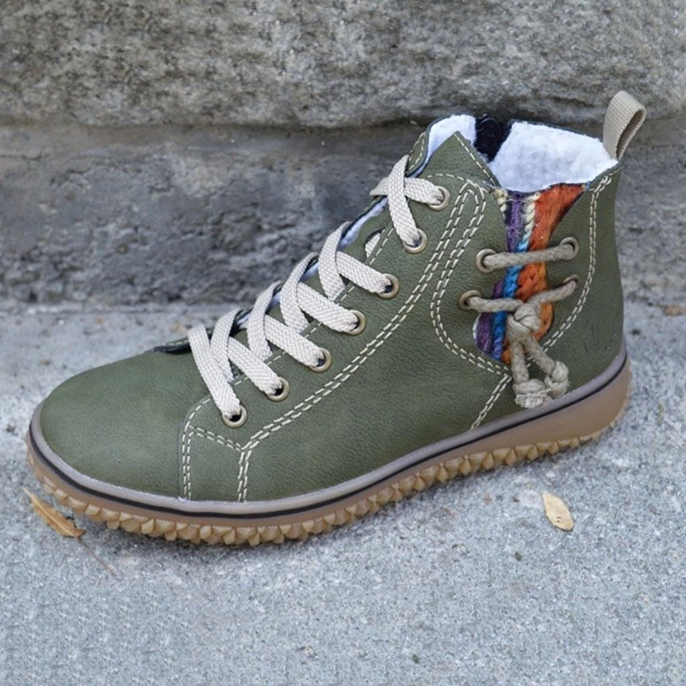 Damen Schuhe Bequem Imitationsleder Mit Warmfutter EB