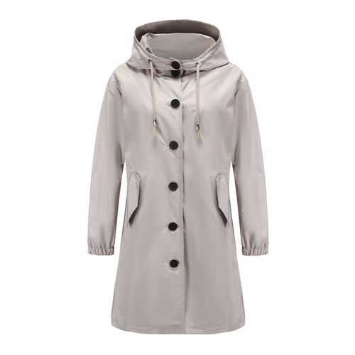 EB | Klassisch Uni mit Knopfblende für Frauen Ideal für Herbst Winter