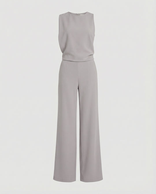 Eleganter Jumpsuit mit Rundhalsausschnitt für Alltag & Besondere Anlässe | EB