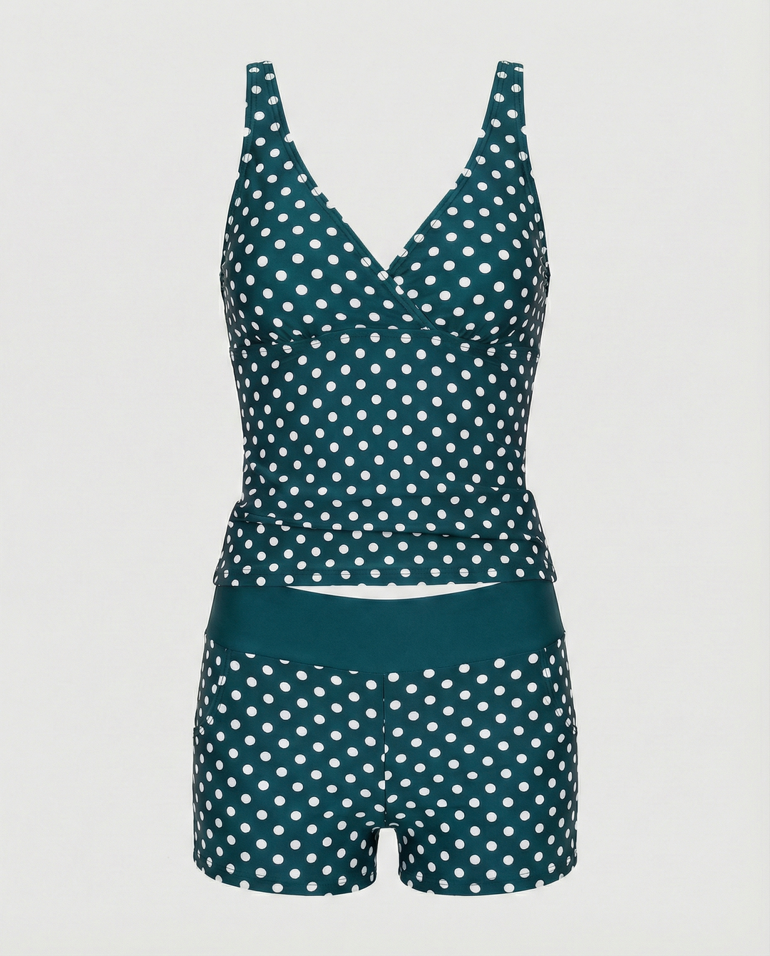 EB – Figurschmeichelnder Damen-Tankini, Tankini-Oberteil & Modische Shorts
