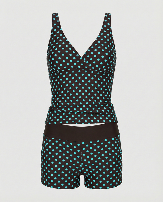 EB – Figurschmeichelnder Damen-Tankini, Tankini-Oberteil & Modische Shorts