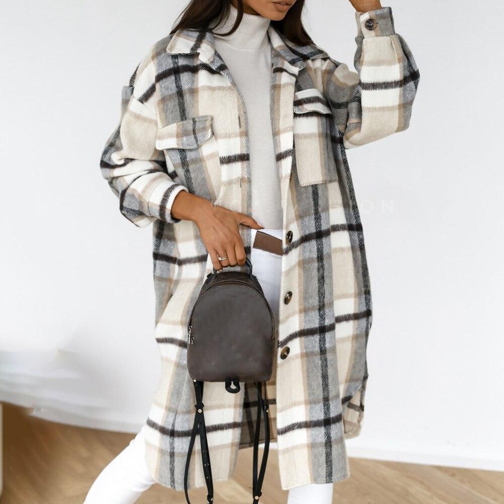 EB | Flanelljacke Schick Moderner Stil Ideal für den Winter