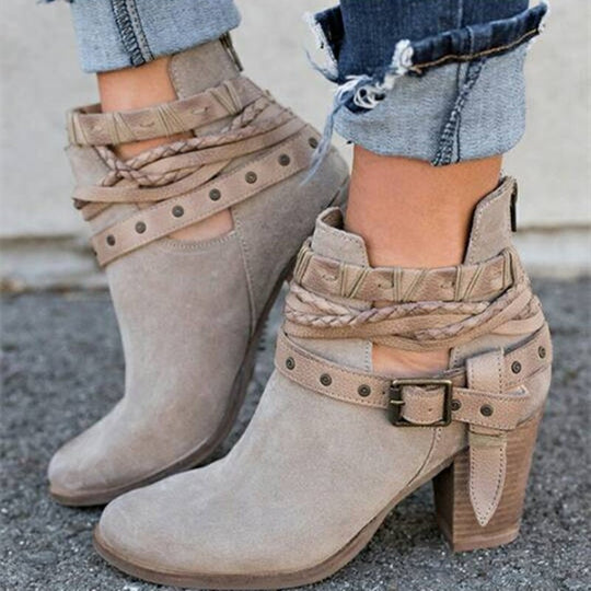 EB | Einzigartige und Elegante Stiefeletten mit Riemchen