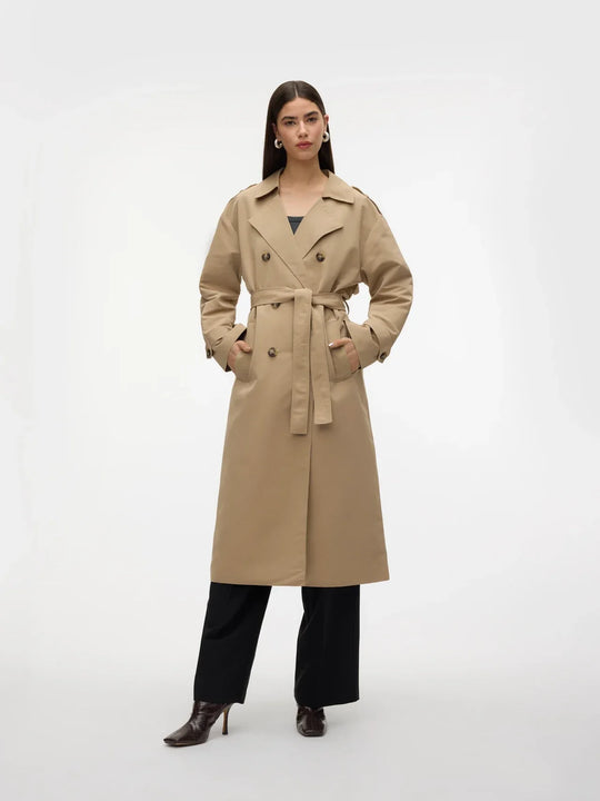 EB | Trenchcoat Stilvoll und Funktional Ideal für Windige Tage