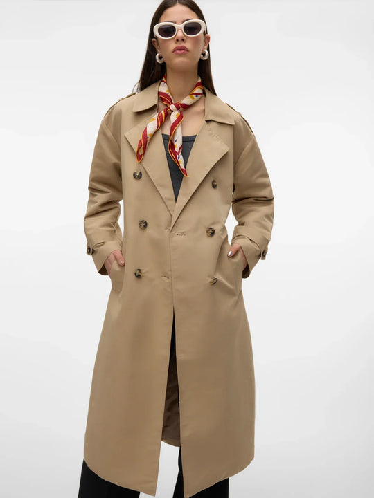 EB | Trenchcoat Stilvoll und Funktional Ideal für Windige Tage