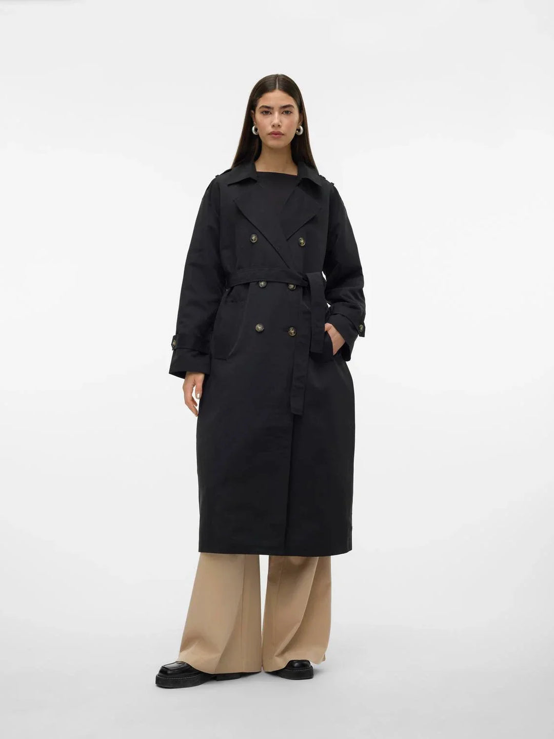 EB | Trenchcoat Stilvoll und Funktional Ideal für Windige Tage
