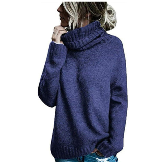 EB | Rollkragenpullover Dickstrick Lockere Passform Weich und Komfortabel