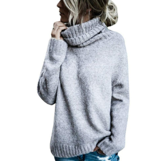 EB | Rollkragenpullover Dickstrick Lockere Passform Weich und Komfortabel