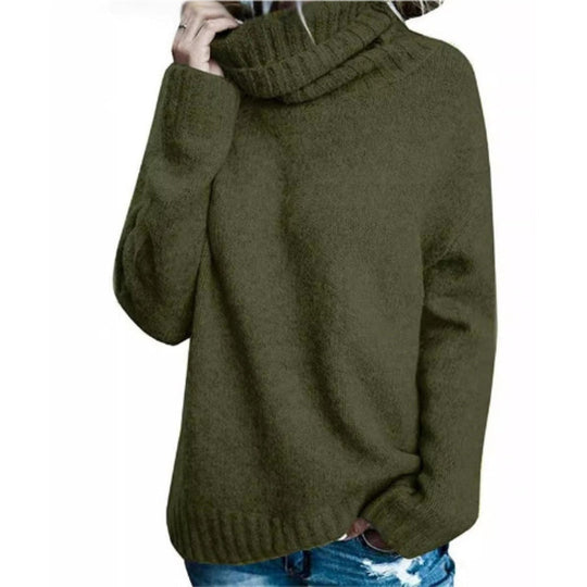 EB | Rollkragenpullover Dickstrick Lockere Passform Weich und Komfortabel